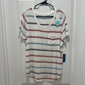 Market & Spruce Multicolor Striped Tee
